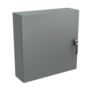 WIEGMANN N4123030083PTC Enclosure, 30 x 30 x 8 Inch Size, Wall Mount, Carbon Steel, Ansi 61 Gray | CV6PYJ