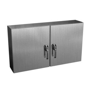 WIEGMANN N412D244208SSC Enclosure, 24 x 42 x 8 Inch Size, Wall Mount, 304 Stainless Steel | CV6PYV