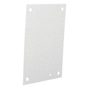 WIEGMANN NP2020PP Subpanel, Perforated, Carbon Steel, White, Powder Coat Finish | CV6WQM