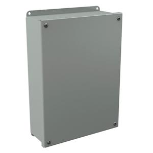 WIEGMANN PB12BC Pushbutton Enclosure, Blank Cover, 12 x 9 x 3 Inch Size, Wall Mount, Carbon Steel | CV6PZM