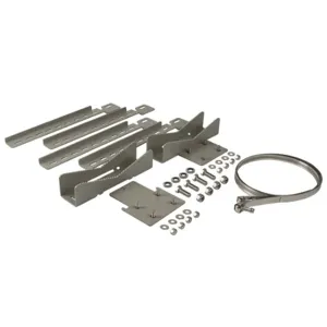 WIEGMANN PMKSML Pole Mounting Kit, 14 Inch Or Less, Ansi 61 Gray Powder Coated Components | CV6UEE