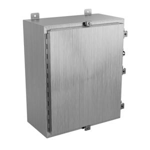 WIEGMANN SSN4242010 Enclosure, 24 x 20 x 10 Inch Size, Wall Mount, 304 Stainless Steel | CV6RHT