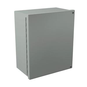 WIEGMANN WA121006GIE Enclosure, 12 x 10 x 6 Inch Size, Wall Mount, Carbon Steel, Ansi 61 Gray | CV6RKH