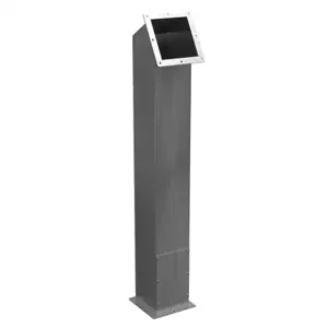 WIEGMANN WA66PBCOLSS AngLED Pedestal Column, 304 Stainless Steel, 6 x 6 x 41 Inch Size | CV6NKX