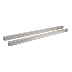 WIEGMANN WA72RA19TH Enclosure Rack Mounting Channel, White, Polyester Powder Finish | CV6NDN