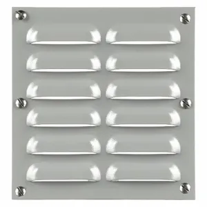 WIEGMANN WAVK0304 Louver Plate Kit, NEMA 12 Enclosure, Mounting Hardware, 4.75 Inch Frame Ht | CV3PRB 2AAR6