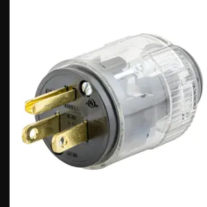 HUBBELL WIRING DEVICE-KELLEMS 515LP Plug, 15A 125V, 5-15P, Illuminated | CE6QYA