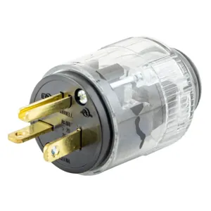 HUBBELL WIRING DEVICE-KELLEMS 520LP Plug, 20A 125V, 5-20P, Illuminated | CE6QYC