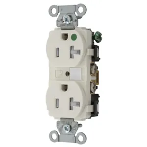 HUBBELL WIRING DEVICE-KELLEMS 8300LATRA Receptacle 125V 20A 1 HP | AF9LHH 30CZ72