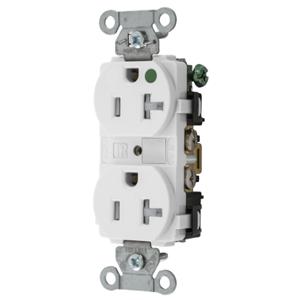 HUBBELL WIRING DEVICE-KELLEMS 8300WTRA Receptacle 125V 20A 1 HP | AF9LHG 30CZ71