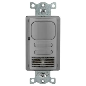 HUBBELL WIRING DEVICE-KELLEMS AD2240GY2 Occupancy/VACancy Sensor Switch, Adaptive Dual Technology, 24VDC, Gray | BD4CNN