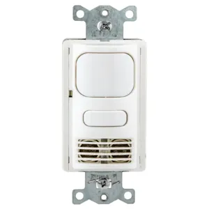 HUBBELL WIRING DEVICE-KELLEMS AD2000W1 Sensor Switch, Occupancy/VACancy, Dual Tech, 1 Relay, White | AH6PQZ 36DZ81