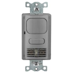 HUBBELL WIRING DEVICE-KELLEMS AD2241GY1 VACancy Sensor Switch, Adaptive Dual Technology, 1 Circuit, 24VDC, Gray | BD4LQW