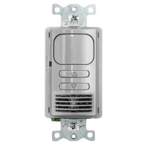 HUBBELL WIRING DEVICE-KELLEMS ADD2001GY1 Occupancy Sensor Switch, Manual On, 1-Relay, 120/277VAC, Gray | CE6RMF