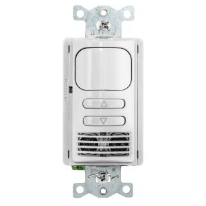 HUBBELL WIRING DEVICE-KELLEMS ADD2000W1 Occupancy Sensor Switch, Selectable Auto/Manual On, 1-Relay, 120/277VAC, White | CE6RME