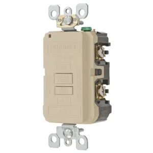 HUBBELL WIRING DEVICE-KELLEMS AFR20BFI Afci Receptacle, 20A, Ivory | BD4KUB