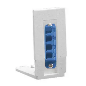 HUBBELL WIRING DEVICE-KELLEMS AMOLCQSBL Fiber Optic Housing Bracket, Zircon Sleeve, Blue | CE6PPP