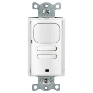 HUBBELL WIRING DEVICE-KELLEMS AP2000W22 Occupancy/VACancy Sensor Switch, Adaptive Passive Infrared, 120/277VAC, White | BD4MQC