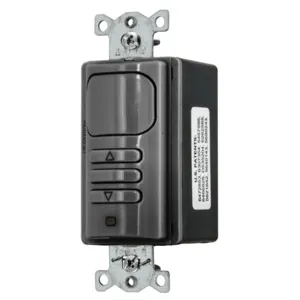 HUBBELL WIRING DEVICE-KELLEMS APD2001BK1 VACancy Sensor Switch, Passive Infrared, 1-Relay, 120/277VAC, Black | BD4CNX