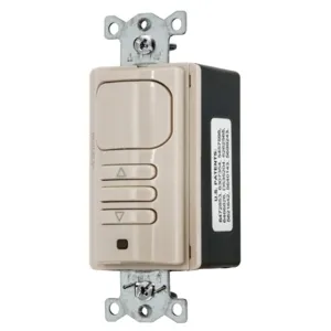 HUBBELL WIRING DEVICE-KELLEMS APD2000LA1 Occupancy Sensor Switch, Passive Infrared, 1-Relay, 120/277VAC, Light Almond | BD4KUC