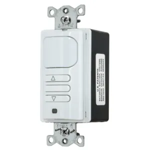 HUBBELL WIRING DEVICE-KELLEMS APD2000W1 Occupancy Sensor Switch, Passive Infrared, 1-Relay, 120/277VAC, White | BD4QGG