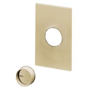 HUBBELL WIRING DEVICE-KELLEMS AR1BE Rotary Dimmer Plate Kit, Beige | CE6REY