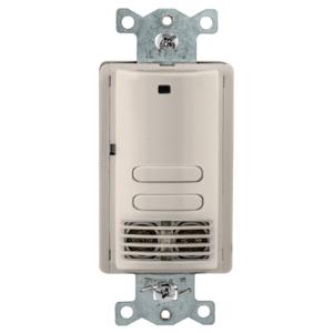 HUBBELL WIRING DEVICE-KELLEMS AU2000LA22 VACancy Sensor Switch, Adaptive Ultrasonic, 2 Circuit, 120/277VAC, Light Almond | BD4AMU