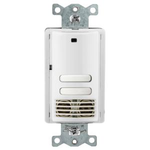 HUBBELL WIRING DEVICE-KELLEMS AU2000W22 Occupancy/VACancy Sensor Switch, Adaptive Ultrasonic, 120/277VAC, White | BD4PFC