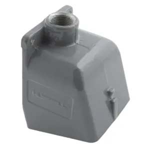 HUBBELL WIRING DEVICE-KELLEMS BB1001W Back Box, Hub Size 1-1/2 Inch Npt, Cast Aluminium, Grey | AE7YYK 6C131