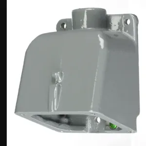 HUBBELL WIRING DEVICE-KELLEMS BB201W Back Box, For 20A And 30A 3/4 Inchnpt Hub, Angled, Gray, Cast Aluminium | AE7YYF 6C127