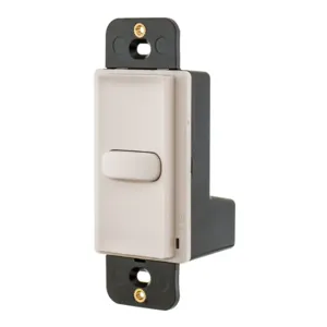 HUBBELL WIRING DEVICE-KELLEMS CPSD1LA Dimmer Switch, Low Voltage, 1 Button, Light Almond | CE6RJG