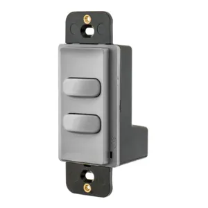 HUBBELL WIRING DEVICE-KELLEMS CPSD2GY Dimmer Switch, Low Voltage, 2 Button, Gray | BD3TUH