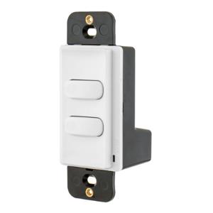 HUBBELL WIRING DEVICE-KELLEMS CPSD2W Dimmer Switch, Low Voltage, 2 Button, White | CE6RJL