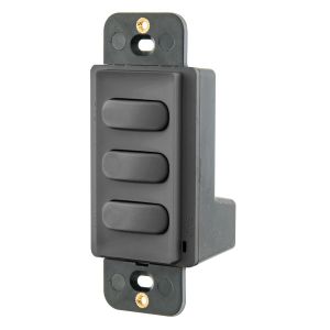 HUBBELL WIRING DEVICE-KELLEMS CPSD3BK Dimmer Switch, Low Voltage, 3 Button, Black | BD4AND