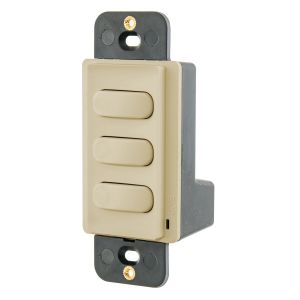 HUBBELL WIRING DEVICE-KELLEMS CPSD3I Dimmer Switch, Low Voltage, 3 Button, Ivory | CE6RJM
