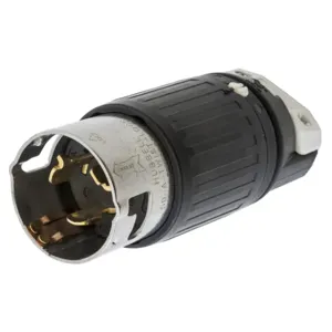 HUBBELL WIRING DEVICE-KELLEMS CS6365C Male Plug, 50A, 125/250V 3-Pole, 4-Wire Grounding | AC8QFW 3D323