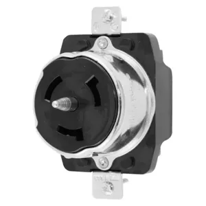 HUBBELL WIRING DEVICE-KELLEMS CS6369 Receptacle, 50A, 125/250V, 3-Pole, 4-Wire Grounding | AC8QFX 3D324