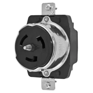 HUBBELL WIRING DEVICE-KELLEMS CS8369 Receptacle, 50A, 3-Phase, Delta, 250VAC, 3-Pole, 4-Wire Grounding | AC8QGJ 3D335