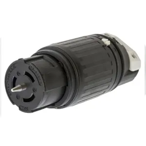 HUBBELL WIRING DEVICE-KELLEMS CS8464C Female Connector, 50A, 480VAC, 2-Pole, 3-Wire Grounding | AC8QGK 3D336