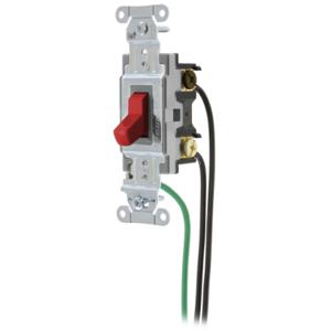 HUBBELL WIRING DEVICE-KELLEMS CSL420R Toggle Switch, Four Way, 20A, 120/277VAC, Red | BC8EYC