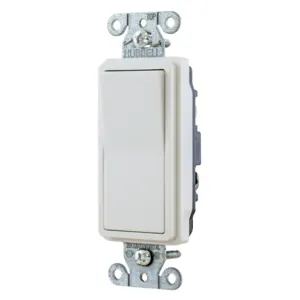 HUBBELL WIRING DEVICE-KELLEMS DS320WLV Toggle Switch, Three Way, 5A, 24VDC, White | CE6REV