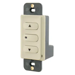 HUBBELL WIRING DEVICE-KELLEMS DSM010I Dimmer Switch, Low Voltage, Momentary, 0-10VDC, Ivory | CE6RKK