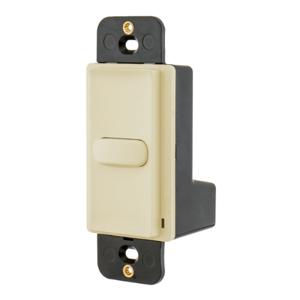 HUBBELL WIRING DEVICE-KELLEMS DSL30I1 Latching Decorator Switch, Single Pole, 100Ma, 30VDC, Back And Side Wired, Ivory | BD2HCV