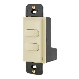 HUBBELL WIRING DEVICE-KELLEMS DSM30I2 Rocker Switch, Single Pole, Momentary Contact, 100Ma, 30VDC, 2 Button, Ivory | CE6RJU