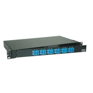 HUBBELL WIRING DEVICE-KELLEMS FPR024SCM Rackmount Panel, 24 Sc Duplex Adapters, Loaded | CE6PJW