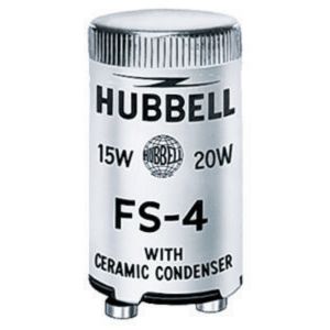 HUBBELL WIRING DEVICE-KELLEMS FS4 Fluoreszierender Starter, 13 - 30 - 40W | AD7AQV 4D242