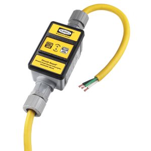 HUBBELL WIRING DEVICE-KELLEMS GFP1312 Gfci Line Cord, Portable, Auto, 30A 120VAC, 25 Ft, 4-6 Ma, Yellow | AA9JFM 1DJG8