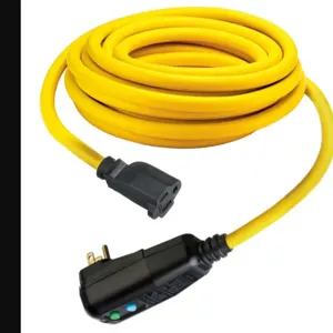 HUBBELL WIRING DEVICE-KELLEMS GFP25CM Gfci Line Cord, Portable, Manual, 15A 120VAC, 5-15R, 25 Ft, 4-6 Ma | BC8UQQ