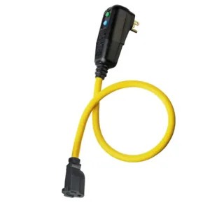 HUBBELL WIRING DEVICE-KELLEMS GFP2CM Gfci Line Cord, Portable, Manual, 15A 120VAC, 5-15R, 2 Ft, 4-6 Ma | BD2QQF