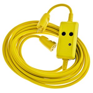 HUBBELL WIRING DEVICE-KELLEMS GFP50C15WM Gfci Line Cord, Portable, Manual, 15A 120VAC, 5-15R, 50 Ft, 4-6 Ma | CE6RAC